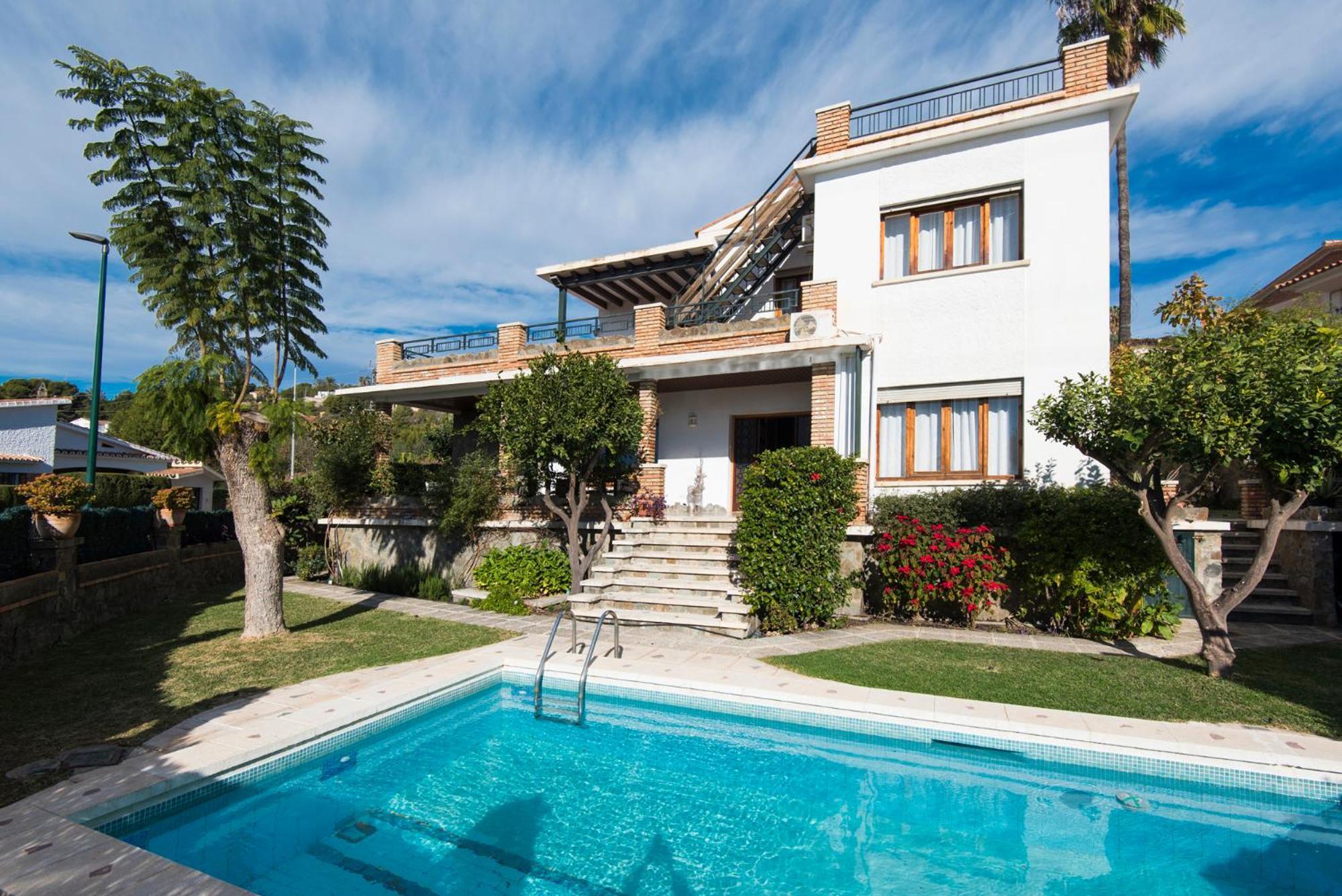 Queen Of The Ocean Villa: Stately Style House With Pool Málaga Eksteriør bilde